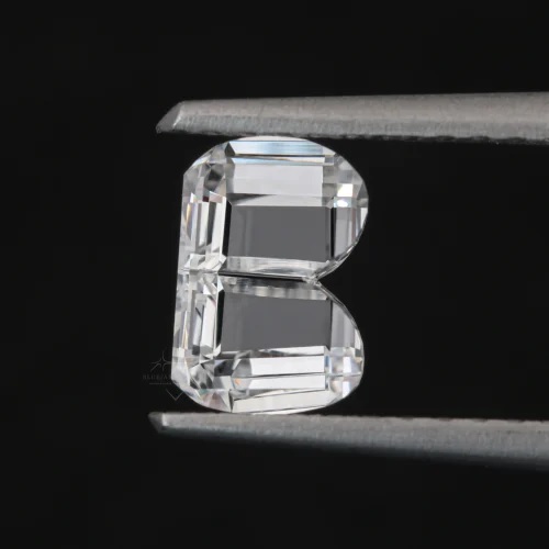 B Letter Lab Diamond for Necklace