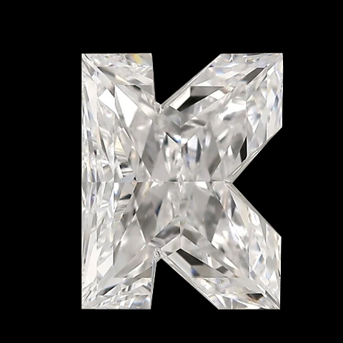 k letter lab grown diamond