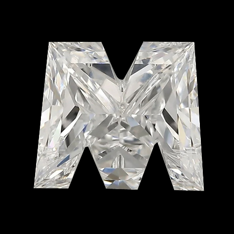 m letter lab grown diamond